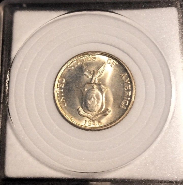 1945 Twenty Centavos .750 silver good condition (Category: Currency) located in Caloocan City. Submitted by hsadamn4968 (Listing ID 1469546632, Image 1). Description: Good condition Payment via Gcash Shipping fee via lalamove.