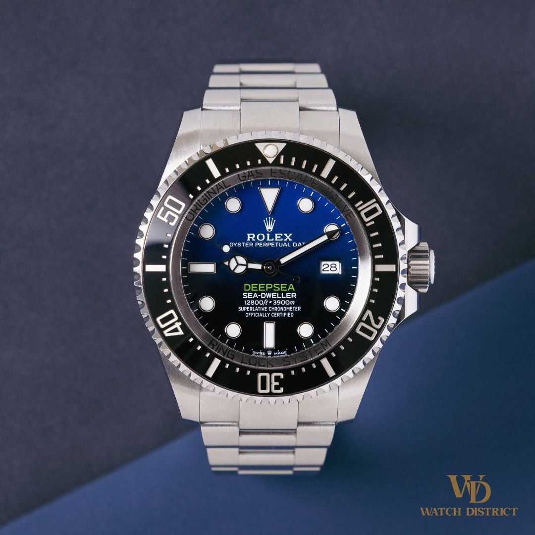 1-Owner Set June 2020 44mm Rolex Deepsea Sea-Dweller “James Cameron” 126660 Blue Dial (Category: Watches) located in Singapore. Submitted by watchdistrict (Listing ID 1469451948, Image 2). Description: 🕘 WATCH DISTRICT UPDATE 🕘 Join us for latest stocks update: [External link] Rolex Deepsea Sea-Dweller “James Cameron” 126660 Price: SGD $14,888 Watch Reference: 44mm Rolex Deepsea Sea-Dweller 126660 WD Stock Number: FPC2318 Dial Type & Colour: Bl