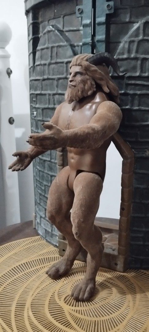 2016 Hasbro The Beast Action Figure (Category: Figurines & Statues) located in Manila. Submitted by ventajetoyz625 (Listing ID 1469413514, Image 2). Description: - Official 2016 Hasbro Disney Beast action figure from the Beauty and The Beast Fairytale - 12 inches tall - Unique flocked brown body suade texture with moulded facial details and curved horns - Authentic back stamp featuring copyright and model numbers - Loose item (missing original cl