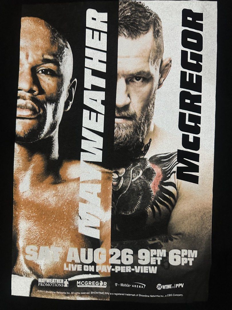 2017 Mayweather vs Mcgregor Fight Promo Tee Boxing UFC (Category: Tshirts & Polo Shirts ) located in Quezon City. Submitted by rackculture (Listing ID 1469477721, Image 3). Description: Size Xlarge 23.5 width 30.5 length Fresh from USA Zero issue 10/10 color rate Steal Price 100% Authentic .