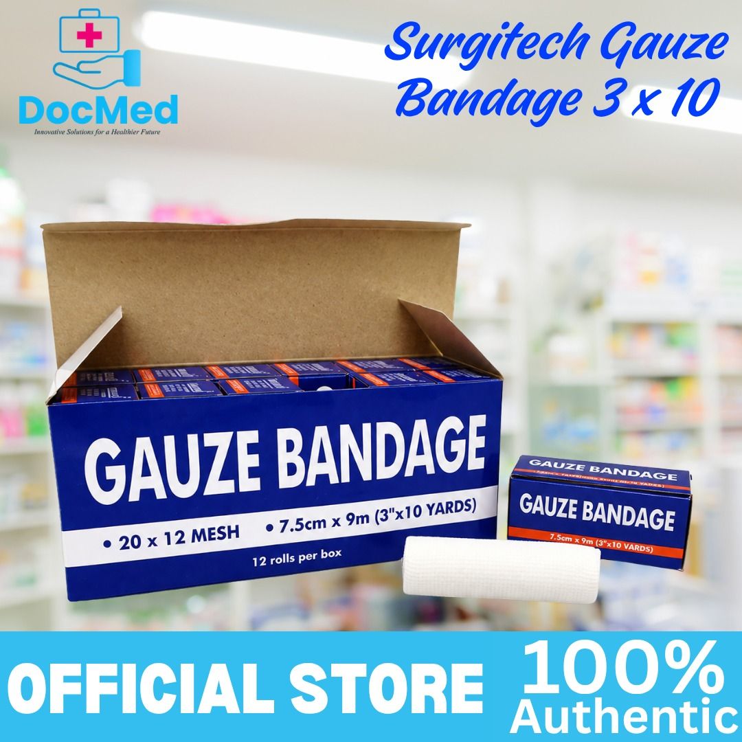 3X10 GAUZE BANDAGE 12 ROLLS PER BOX (Category: Medical Supplies & Tools) located in Quezon City. Submitted by zee_010200 (Listing ID 1469435487, Image 1). Description: .