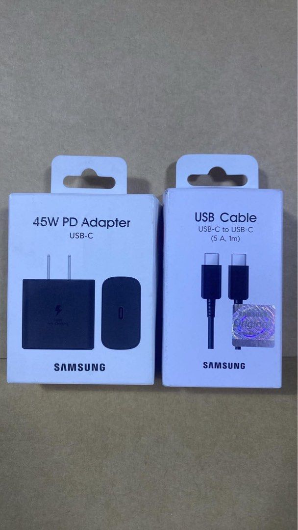 45W adapter & cable charger set (Category: Chargers & Cables) located in Manila. Submitted by mimasour (Listing ID 1469476732, Image 1). Description: .