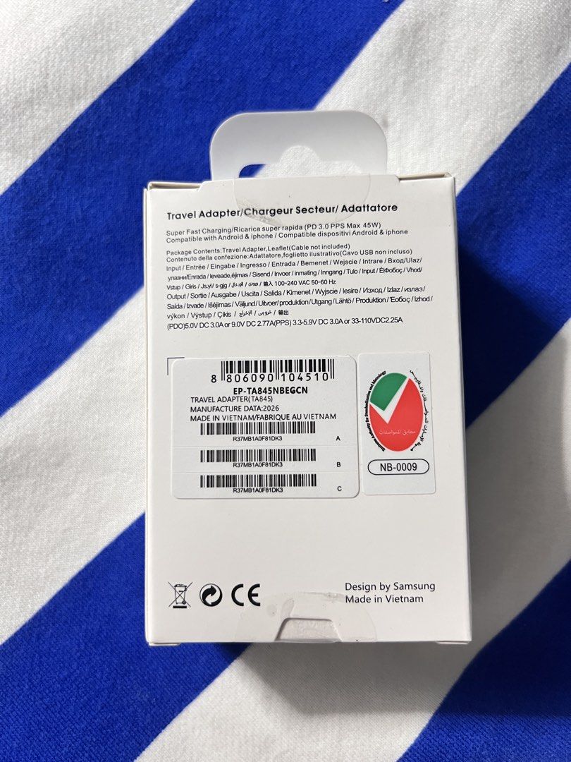 45W PDADAPTER SAMSUNG USB C (Category: Chargers & Cables) located in Manila. Submitted by as_onlineshop11 (Listing ID 1469476373, Image 2). Description: .