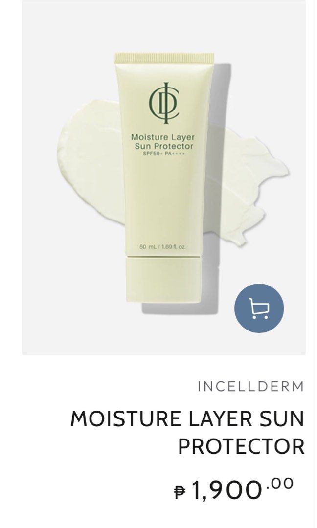 >50% off RUSH! SEALED ICD moisture layer sun protector sunscreen (Category: Face Care) located in Manila. Submitted by a_raine (Listing ID 1469567314, Image 3). Description: SEALED NEW ICD moisture layer sun protector (sunscreen) bought directly from ICD member ORIGINAL PRICE: ₱1,900 (see from photo) negotiable for sure buyer RFS: more than 1 stock, declutterring (>50% off) expiration date: August 2027 3 stocks left MOP: Gcash loc: marilao bulaca