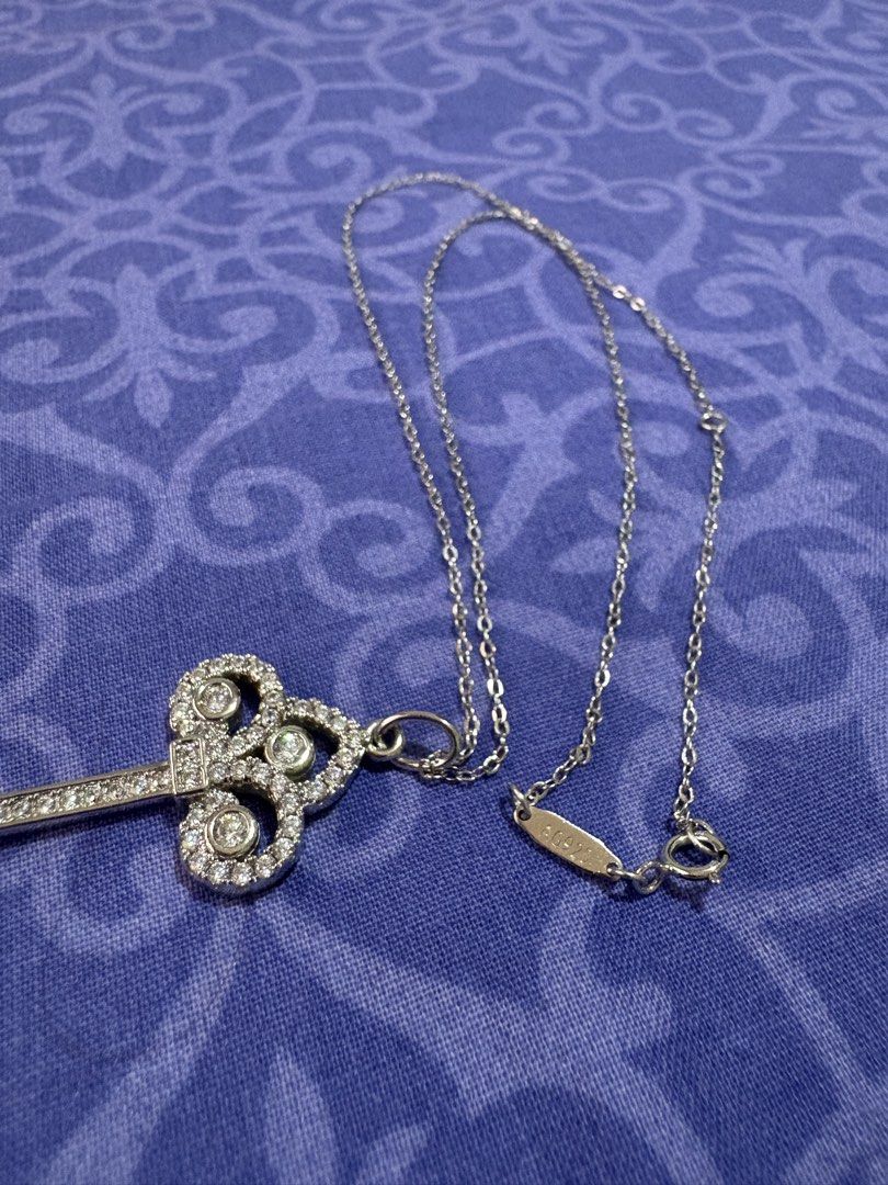 925 Sterling Silver Key Necklace (Category: Necklaces) located in Quezon City. Submitted by meggys_treasures (Listing ID 1469521716, Image 2). Description: Want a long lasting jewelry but have no budget for Gold? Silver is for you! :) Silver prices are going up, invest now! - Size 18 - TF inspired (w/ brand markings, pls chat for more pics) - Original Solid Sterling Silver with 925 marking - Perfect for everyday use (it even gets shinier when wor