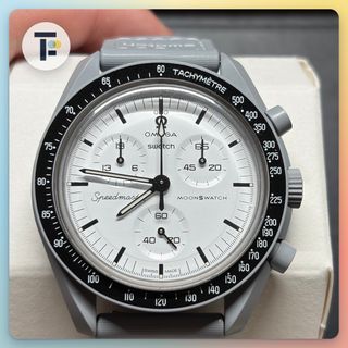 Omega x Swatch Bioceramic MoonSwatch Mission to Pluto, Like New, Men's ...