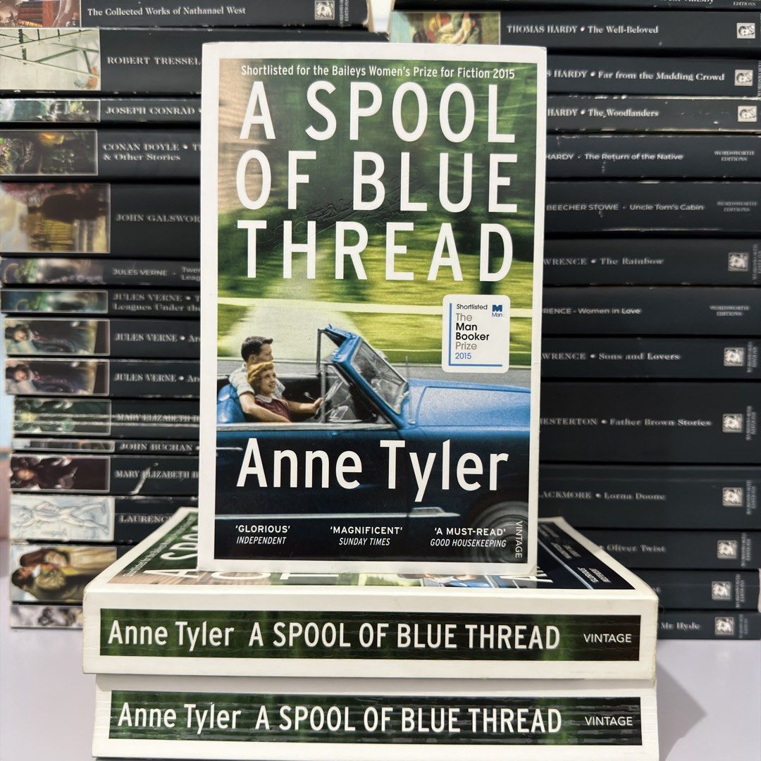 A Spool of Blue Thread by Anne Tyler (Category: Storybooks) located in Lingayen. Submitted by readwjane (Listing ID 1469483130, Image 1). Description: - Title: A Spool of Blue Thread - Author: Anne Tyler - Publisher: Vintage (Paperback) - Accolades: Shortlisted for the Baileys Women's Prize for Fiction 2015 & Man Booker Prize 2015 - Condition: Clean pages and solid spine - Ideal for: Contemporary fiction lovers and book collectors.