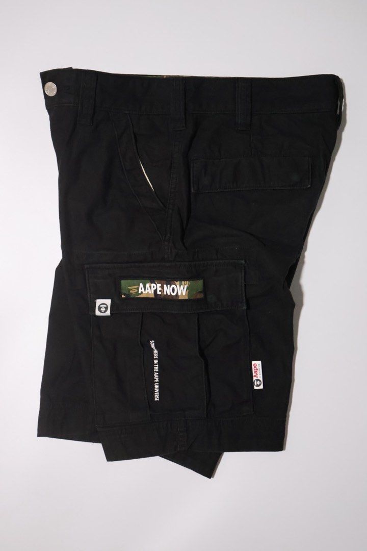 Aape Cargo Shorts - Size 32 (Category: Shorts) located in Davao. Submitted by adl.dept (Listing ID 1469405881, Image 1). Description: Good to Excellent Condition Bawal sa maselan Condi 8/10 Color rate 32waist 21length 9.5hem Details: • First to pay gets the item! • Location: Wilfredo Aquino, Davao City • Pick up loc— Assumption College of Davao, Cabaguio st. • Add ₱30 or up for meetups (depends on agreed place). • Can deliver via J&T or Maxim See