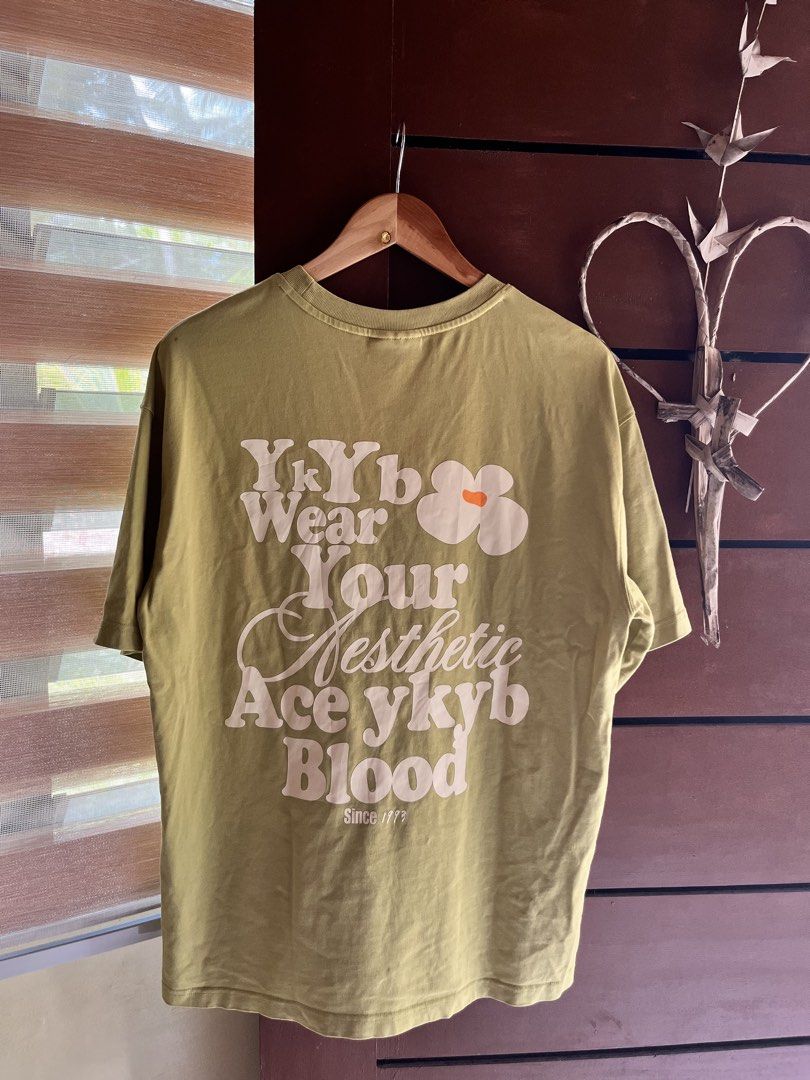Aceykyb Olive Green Graphic Tee (Category: Tshirts & Polo Shirts ) located in Tagum. Submitted by thisisdavethriftzzz (Listing ID 1469538909, Image 2). Description: Details⬇️ Width: 22 Length: 28 Issue: None Color rate: 9/10 ₱250.