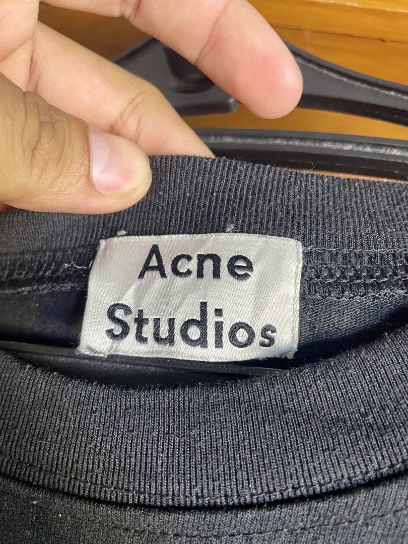 ACNE STUDIO (Category: Tshirts & Polo Shirts ) located in Davao. Submitted by the_rare_hustla (Listing ID 1469496972, Image 3). Description: ACNE STUDIO Issue Cut Washtag Need Wash Only Color rate 10/10 Width - 21 Length - 28 Fit to Large-XL Dm If Interested!.