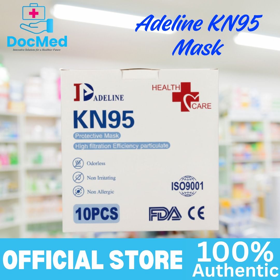 ADELINE KN95 MASK 10 PCS PER BOX (Category: Medical Supplies & Tools) located in Quezon City. Submitted by marketings84097 (Listing ID 1469467759, Image 1). Description: .