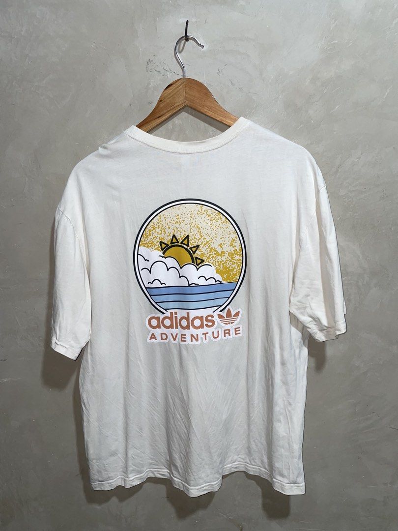 Adidas Adventure Graphic T-Shirt (Category: Tshirts & Polo Shirts ) located in Zamboanga. Submitted by guthens (Listing ID 1469508992, Image 2). Description: Condition- excellent Issue- none Color rate- 9.5/10 .