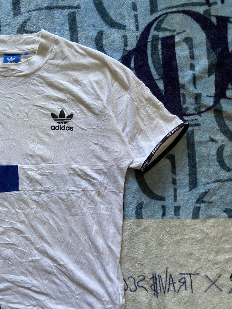 ADIDAS BLOCK LONG TEE (Category: Tshirts & Polo Shirts ) located in Davao. Submitted by re.wornn (Listing ID 1469478482, Image 2). Description: •DIMENSION W17 LENGHT FRONT26 BACK29 •NEED WASH ONLY •EXCELLENT CONDITION 🏷️380 ADD SHIP 📩DM.