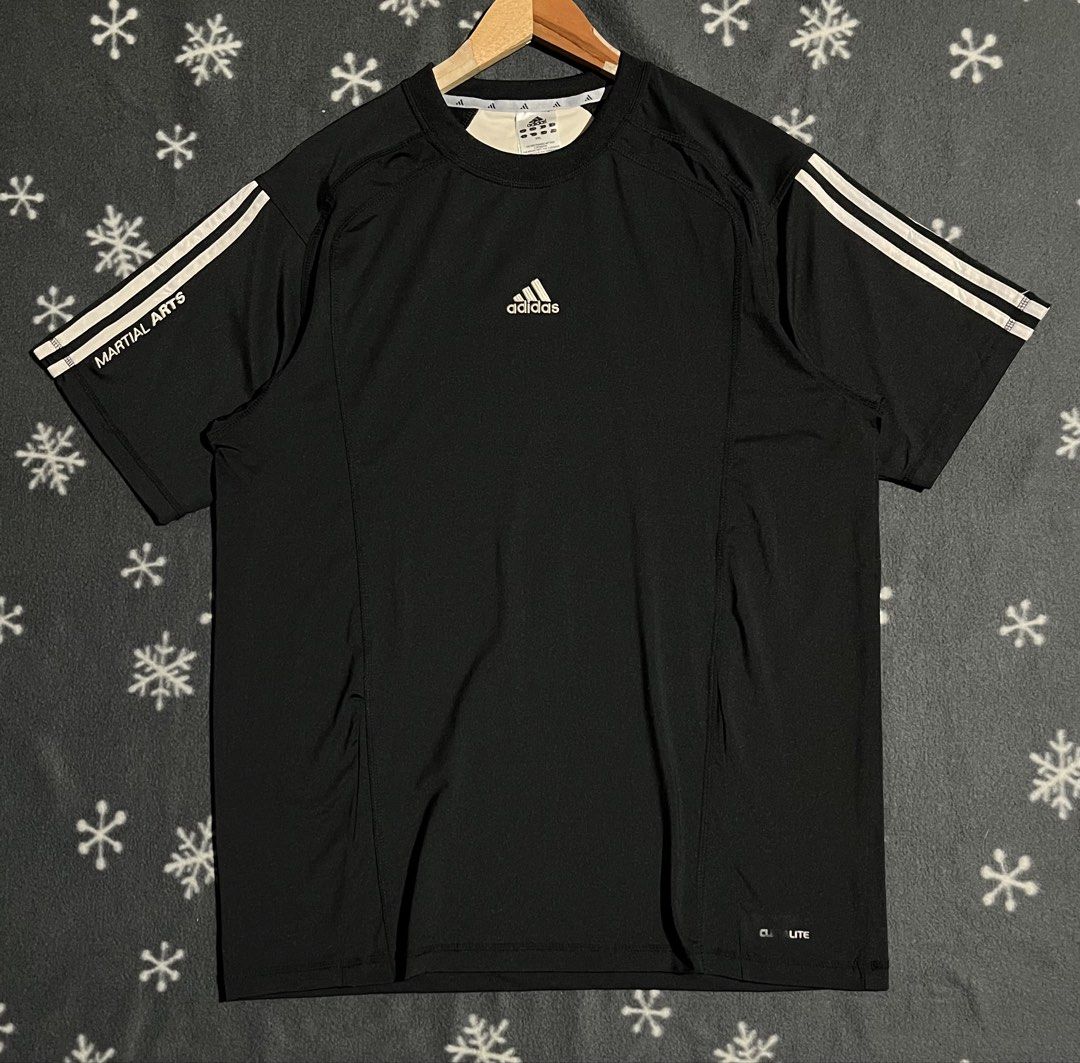 Adidas Climalite T-Shirts (Category: Tshirts & Polo Shirts ) located in Maribojoc. Submitted by nayer (Listing ID 1469465800, Image 1). Description: Adidas Climalite Martial Arts athletic t-shirt Embroidered logos Like new 10/10 color rate 2XL on tag AD: W22.5 * L30.5.