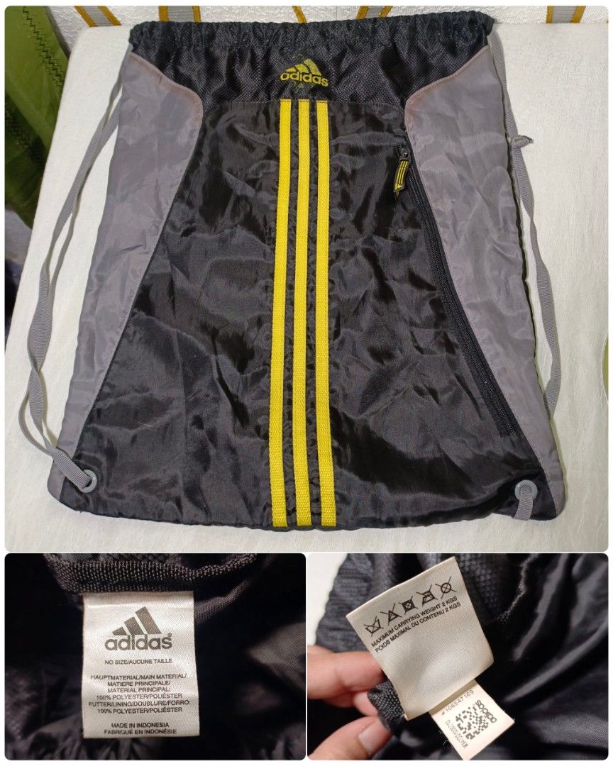 ADiDAS Drawstring Backpack (Category: Backpacks) located in Baguio. Submitted by castiel.25 (Listing ID 1469442607, Image 3). Description: ▪️Ukay Source ▪️Excellent Condition ▪️Thick Material.