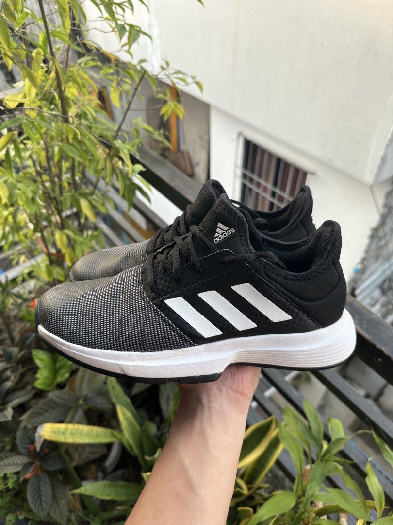 Adidas GameCourt Black (Category: Sneakers) located in Marikina City. Submitted by azaero (Listing ID 1469508245, Image 3). Description: Size Women's US 8 / cm 25 / Euro 40 Good Condition spikey .