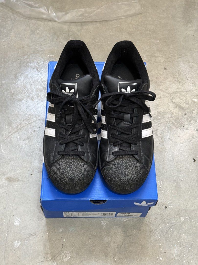 Adidas Superstar II (Category: Sneakers) located in Manila. Submitted by kieldoer (Listing ID 1469425951, Image 1). Description: Size: US 8.5 / UK 8 / EU 42 Not thrifted, bought in Adidas app Check pics nalang for details 1999 📍Lancaster Imus .