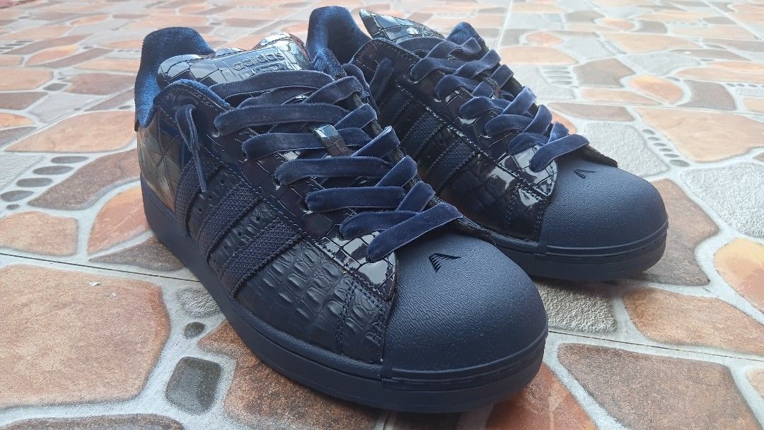 Adidas Superstar II Anthony Edwards Navy Croc (Category: Sneakers) located in Iloilo. Submitted by zkachu (Listing ID 1469471927, Image 2). Description: This listing will be deleted November 15th when I move out of my current home For SALE (NO TRADES) Adidas Superstar II Navy Croc (Anthony Edwards) 2026 Footlocker release SRP: PhP 6,000 size: Men's US 10 condition: 9/10 WORN ONCE! I haven't cleaned or given the outsoles a wipedown but they could 