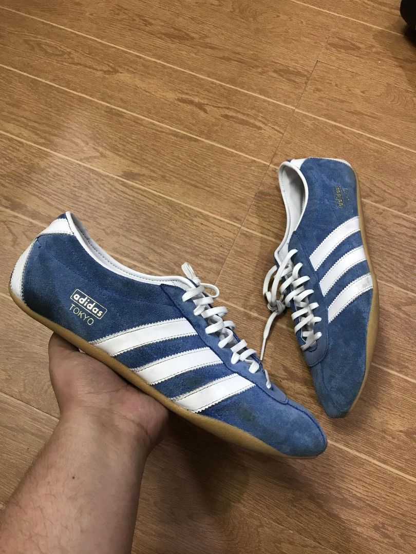 Adidas Tokyo Blue (Category: Sneakers) located in Manila. Submitted by ajaaafightt (Listing ID 1469561467, Image 1). Description: Adidas Tokyo Blue -Size 12.5US -Used Good Condition -Pair only -Authentic -Needs Cleaning 1,995 only! .