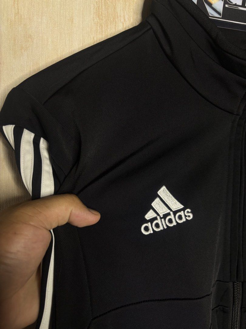 ADIDAS TYRO 19 JACKET (Category: Coats, Jackets and Outerwear) located in Cabuyao City. Submitted by pormanation-thrift-store (Listing ID 1469571993, Image 3). Description: ADIDAS TYRO 19 JACKET Condition: LIKE NEW Color rate: 10/10 (PWEDE SA MASELAN) Size: MEDIUM Dimes: 21”Wx28”L Issue: NONE✅ Price: 1200.