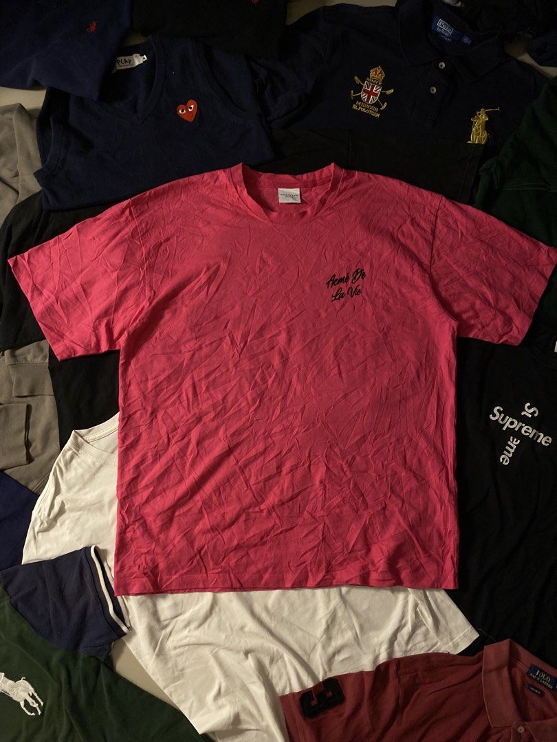ADLV SUEDE TEE (Category: Tshirts & Polo Shirts ) located in Manila. Submitted by urbanhits (Listing ID 1469440162, Image 1). Description: ADLV SUEDE DESIGN PINK TEE / 29 length / 23 width / 10/10 Condition 10/10 Color Rate NO ISSUE.