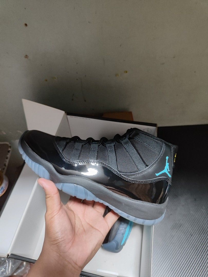 Air Jordan 11 Retro Gamma Blue (Category: Sneakers) located in Angono. Submitted by jovitonav (Listing ID 1469466683, Image 2). Description: - Model: Air Jordan 11 Retro - Colorway: Black and Gamma Blue - Size: US 10 / UK 9 / EUR 44 - Condition: used 2x - Soles: 100% clean - Inclusions: Original box included - Storage: Properly stored in a smoke-free environment.