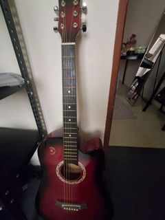 Mavis Acoustic MEA-550 Electric Guitar Sunburst Cutaway, Hobbies ...