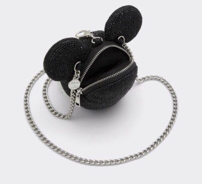 Aldo Mickey Mouse Chain Bag (Category: Cross-body Bags) located in Leyte. Submitted by declutterthis__ (Listing ID 1469506541, Image 2). Description: Aldo x Disney Never used. Received as gift. Very cute in actual. Can be used as keychain or crossbody. With own dust bag and tags..