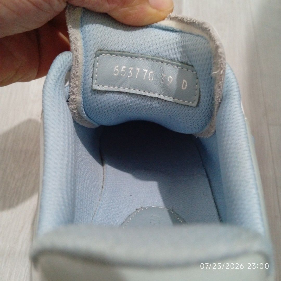 Alexander McQueen Oversized Sneakers White Light Blue (Category: Sneakers) located in Taguig. Submitted by manilyn_lau (Listing ID 1469548057, Image 3). Description: - Brand: Alexander McQueen - Style: Oversized platform sneakers - Color: White with light blue heel tabs and matching thick laces - Size: EU 39 (stamped inside tongue) - Condition: Clean uppers with minimal wear on bottom treads - Features: Signature chunky rubber sole, classic luxur