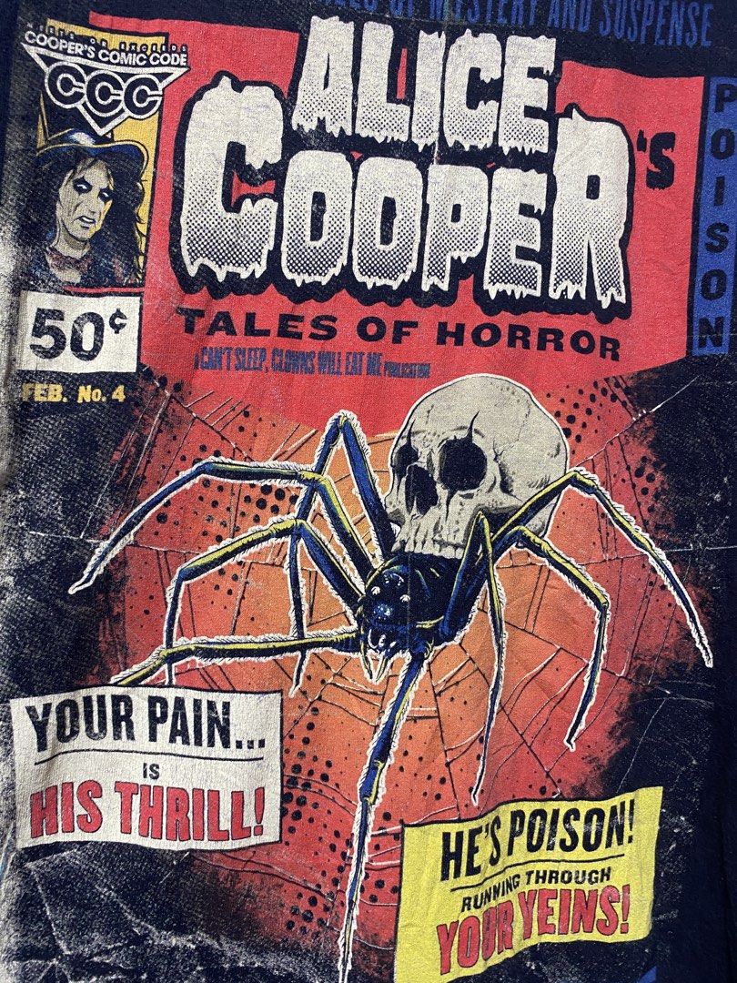 Alice Cooper World Tour (Category: Tshirts & Polo Shirts ) located in Dumaguete. Submitted by hippiyippe (Listing ID 1469552249, Image 3). Description: Dimes 20 by 27.
