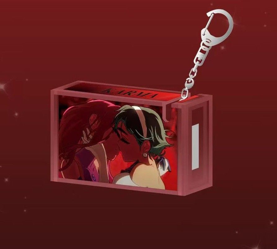 ALIEN STAGE KARMA MIZISUA (Category: Character Goods) located in Aroroy. Submitted by douleur_y0u (Listing ID 1469456456, Image 1). Description: - Cute anime acrylic box keychain - Features 'Karma' printed on top - Stylish clear pinkish container design - Equipped with a sturdy silver chain and clasp - Compact size, perfect for bags, keys, or lanyards.