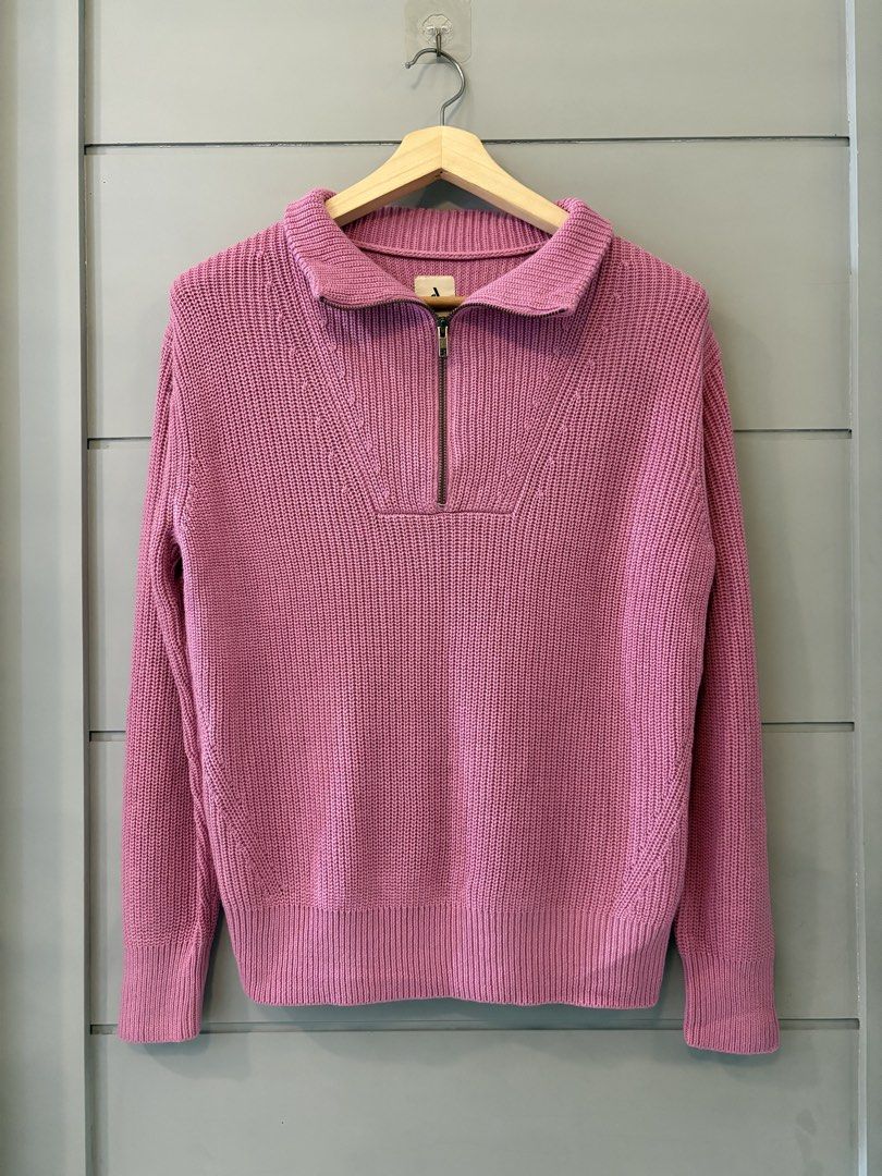 AMAZON RIBBED KNIT HALF ZIP PULLOVER SWEATER JACKET (s) (Category: Coats, Jackets and Outerwear) located in Lipa City. Submitted by upcycle_alley (Listing ID 1469571953, Image 1). Description: .
