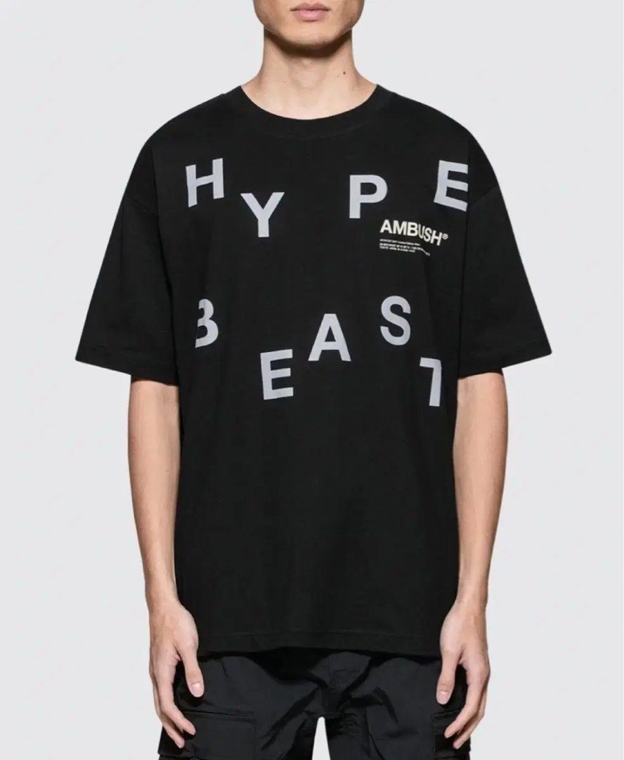 Ambush Hype Tee (Category: Activewear) located in Cavite. Submitted by onebeancent (Listing ID 1469395104, Image 1). Description: Size: Large Dimension: 21" Width | 28" Length Color: Black Color Rate: 9.5/10 Issue: None Condition: Excellent Price: 450php Additional Shipping Fee (J&T Small Pouch) 75php Luzon 100php visayas 120php mindanao.