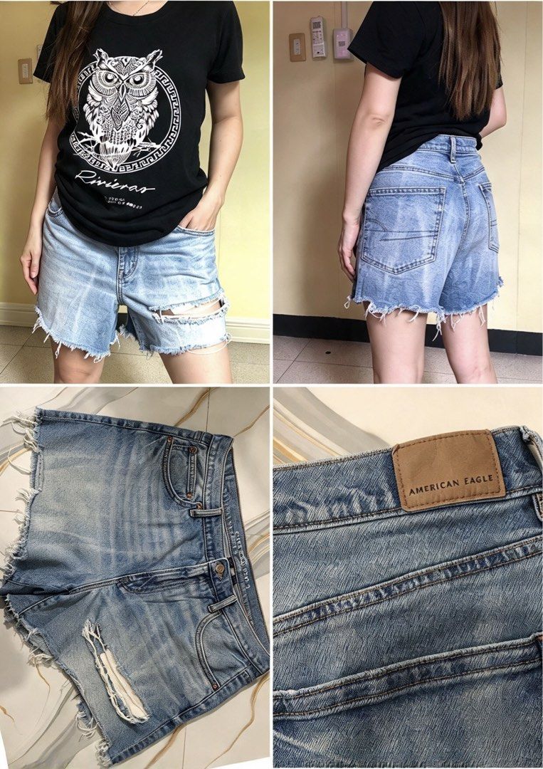 American eagle (Category: Shorts) located in Noveleta. Submitted by prelovedmylabs (Listing ID 1469528919, Image 1). Description: ganda nito ewan q b bat gnyn ichura sa pics sulit ka dto american eagle yan e size 34-38 .