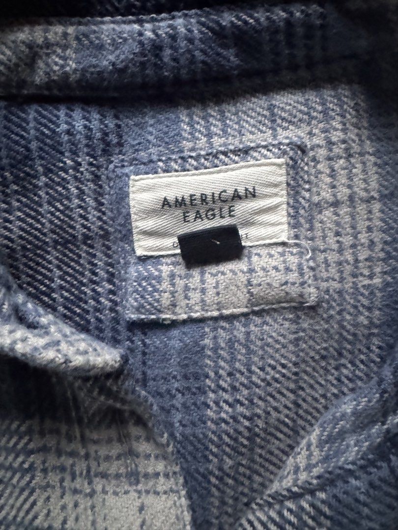 american eagle blue flannel (Category: Coats, Jackets and Outerwear) located in Manila. Submitted by angelrotting (Listing ID 1469482278, Image 2). Description: .