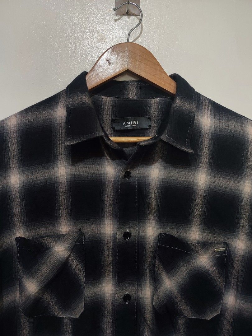 Amiri Flannel Buttondown (Category: Formal Shirts) located in Mangaldan. Submitted by thrift.mo.ba (Listing ID 1469421872, Image 2). Description: Amiri flannel buttondown 30x22.