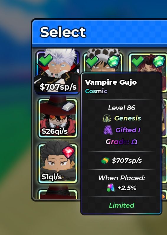 ANIME DICE CHEAPEST 707sp/s BEST ITEM IN GAME!! Vampire Gujo , Video ...