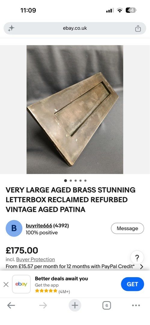 Antique Brass Letterbox (Category: Vintage Collectibles) located in Quezon City. Submitted by luckypicker.25 (Listing ID 1469395943, Image 2). Description: Extra large size suitable for any front door. Made of heavy-duty solid brass with natural weathering. Beautiful antique look that adds instant character to your home. Pick up Zabarte Rd. Novaliches Qc. Thank you. .