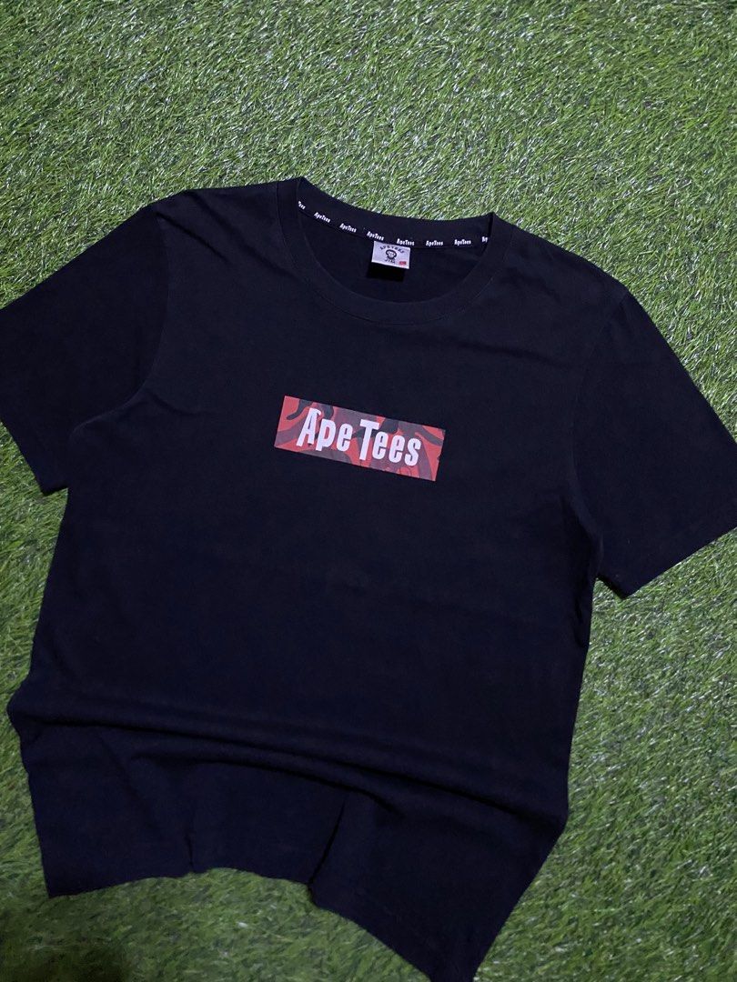 APE TEES (Category: Tshirts & Polo Shirts ) located in Manila. Submitted by niftythrifttt (Listing ID 1469525638, Image 2). Description: APE TEES SIZE M TO L WIDTH - 19.5 LENGTH - 28 COLOR RATE 9.5 EXCELLENT CONDI NO ISSUE.