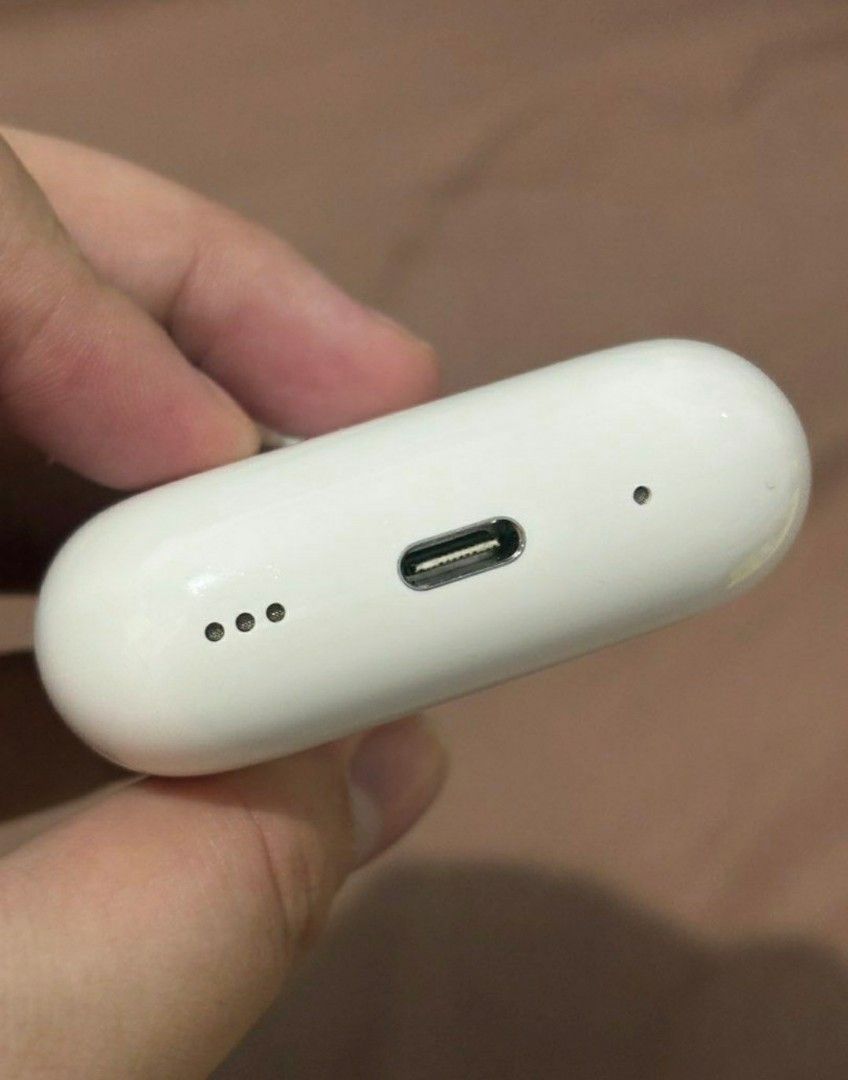 Apple AirPods Pro (Model A3048) Negotiable (Category: Headphones & Headsets) located in Manila. Submitted by cosmiccat_acc9c0 (Listing ID 1469558404, Image 2). Description: - Model: Apple AirPods Pro (A3048) with USB-C Charging Case - Serial Number: GY0J5602WN (Warranty expired Dec 24, 2024) - Condition: Fully functional, great sound quality, and active noise cancellation works perfectly - Battery Health: 100% shown in iOS settings - Aesthetics: 