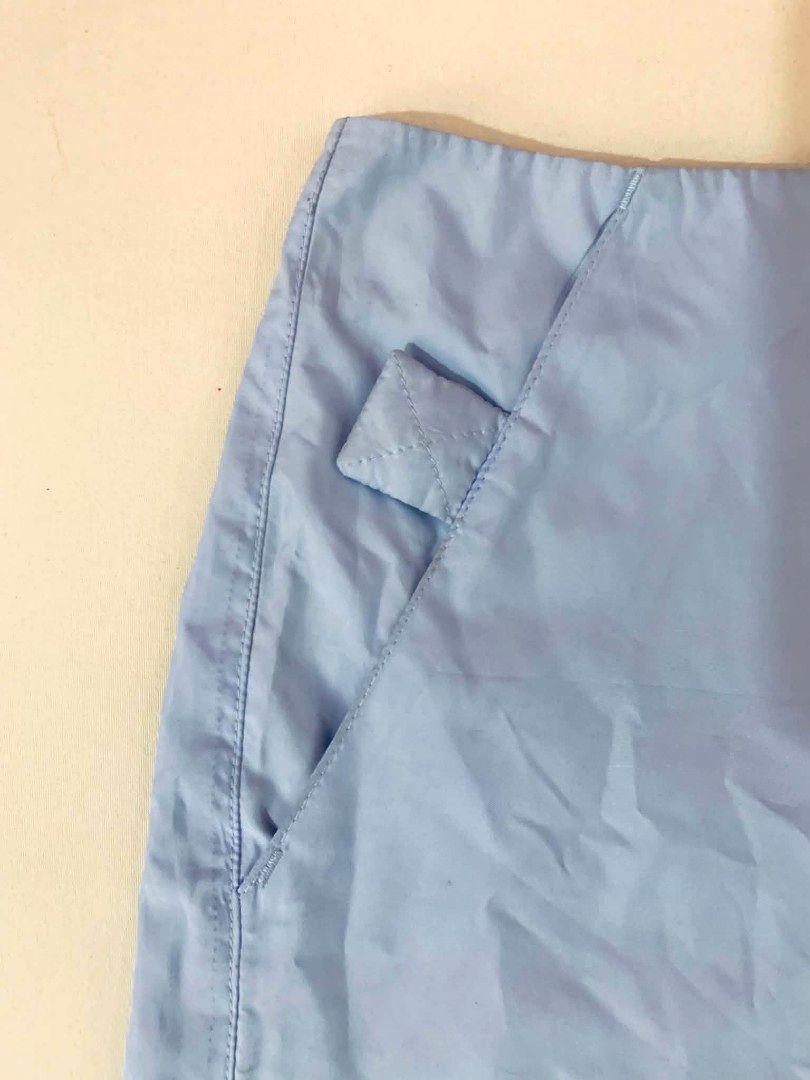 Armani A-line Sky Blue Skirt (Category: Skirts) located in Las Pinas. Submitted by apples_here (Listing ID 1469453040, Image 2). Description: Unused A-line Armani Sky blue Waterproof With side zipper (top to bottom).