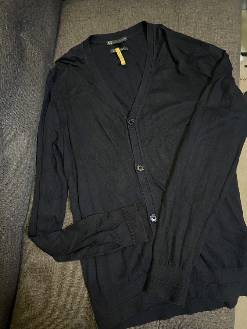 Armani exchange cardigan spring -2014 (Category: Luxury Apparel) located in Caloocan City. Submitted by luxurymurayta888 (Listing ID 1469471848, Image 1). Description: large.
