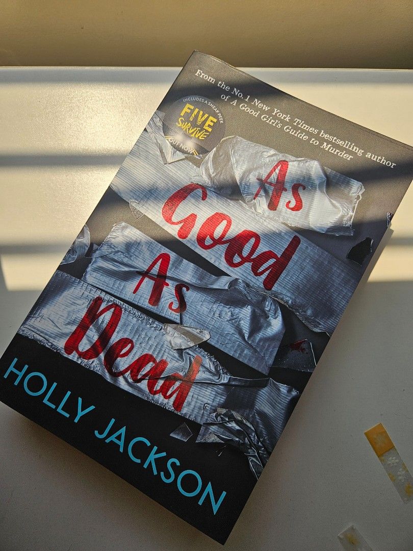 As Good As Dead by Holly Jackson Paperback (Category: Storybooks) located in Paranaque City. Submitted by eyagonzales17 (Listing ID 1469418711, Image 1). Description: - Title: As Good as Dead (Book 3 of A Good Girl's Guide to Murder series) - Author: Holly Jackson - Publisher: Electric Monkey - Format: Standard paperback - ISBN: 978-1-4052-9860-5 - Condition: Clean pages, well-maintained, ready for a new reader - Genre: YA Mystery / Thriller.