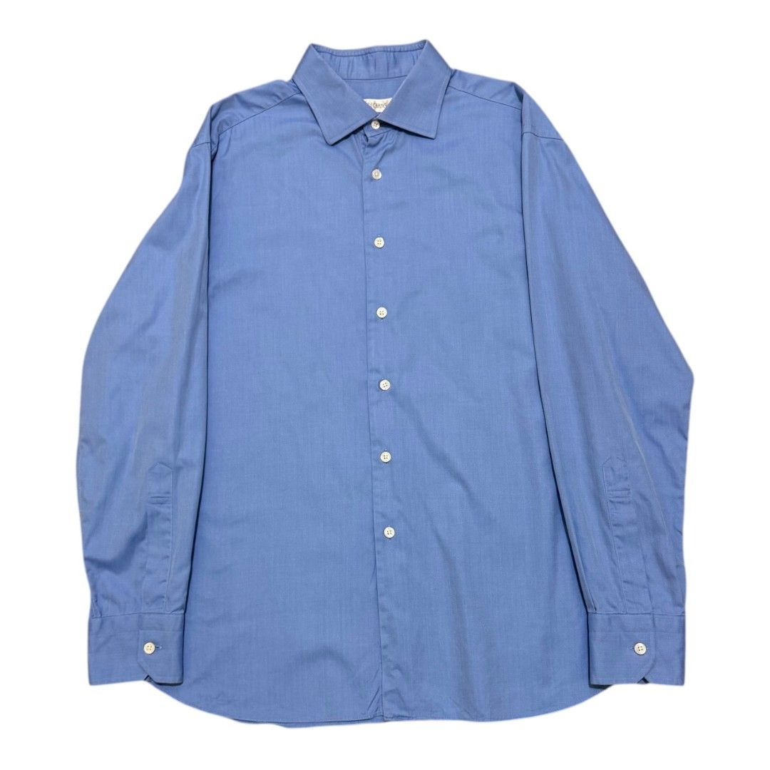 ASCOT CHANG× THOMAS MASON BUTTON UP LONGSLEEVES SHIRT (Category: Formal Shirts) located in Dinalupihan. Submitted by aizzeestuffs (Listing ID 1469509015, Image 1). Description: Length:29.5" Width:22.5" Shoulder:19" Sleeves:24.5" Color may vary due to lighting. Pm for more Details. Old Money Luxury Designer..
