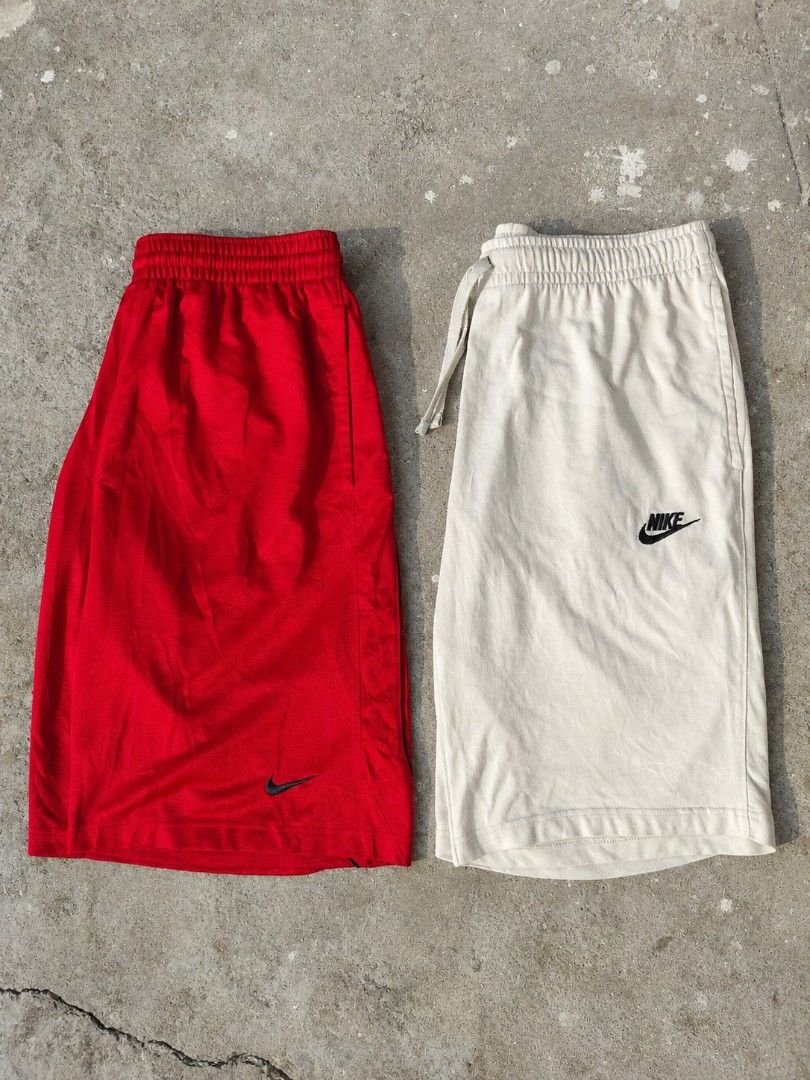 ASPACK OR SPLIT NIKE SHORTS (Category: Shorts) located in Manila. Submitted by gcarchives (Listing ID 1469409300, Image 1). Description: FOR SALE ASPACK OR SPLIT 🔴 Red Nike Shorts Medium on tag Waistline: 34–38 inches Length: 22 inches 🤍 Cream Nike Shorts Medium on tag Waistline: 32–36 inches Length: 21 inches 💠 PAYMENT FIRST | NO COD ‎📥DM TO PURCHASE 💵MOP: GCASH ‎SHIPPING VIA J&T, LBC ‎📍 MINDANAO SOUTH COTABATO , POLOMOLOK (9504) LOCATION.