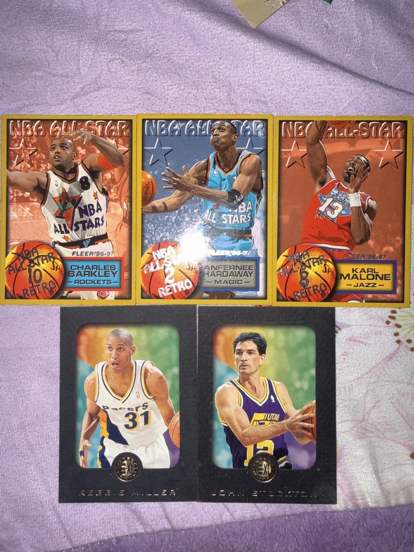 Assorted characters (Category: Raw Singles) located in Quezon City. Submitted by 1or3nz_ (Listing ID 1469486841, Image 1). Description: 90’s NBA Cards ( Manage your Expectations) 50 php each.