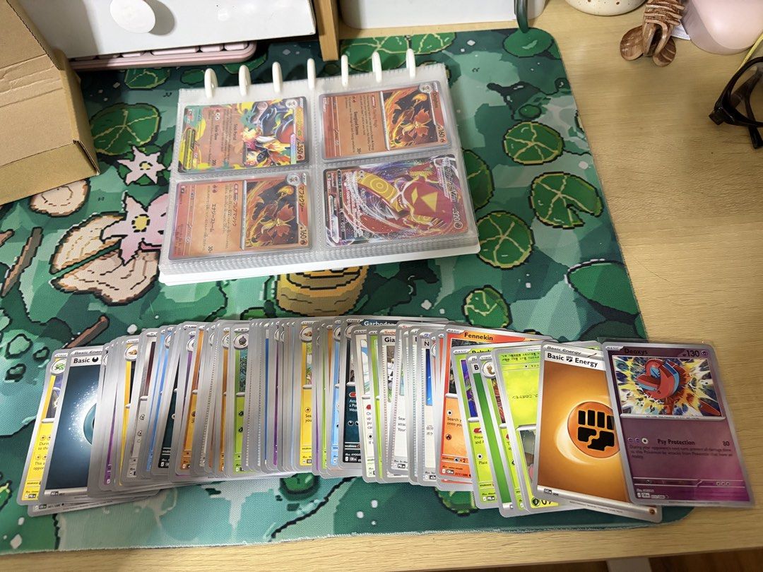Assorted characters (Category: Raw Singles) located in Manila. Submitted by pinkdolphinuuu (Listing ID 1469524534, Image 1). Description: Selling these extra cards, random. No holos or rares. But good to add to your binder. In Japanese and English. .