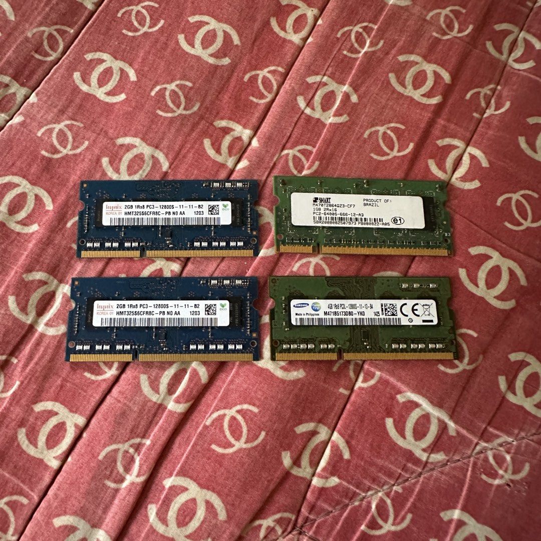 Assorted Laptop RAM (Untested) (Category: Computer Parts) located in Carmona. Submitted by ed.barraca (Listing ID 1469394861, Image 1). Description: PAKIBASA ANG DESCRIPTION NG ITEM NA ITO BAGO MAGOFFER. For Sale! Assorted Laptop RAM (Untested) 📣 These RAM sticks were pulled sa mga sirang laptop. No idea if they work or not. So buy at your own risk! 📣 There are four RAM sticks. One of it is a DDR2 (SMART), while the other three is a DDR3 (Samsu