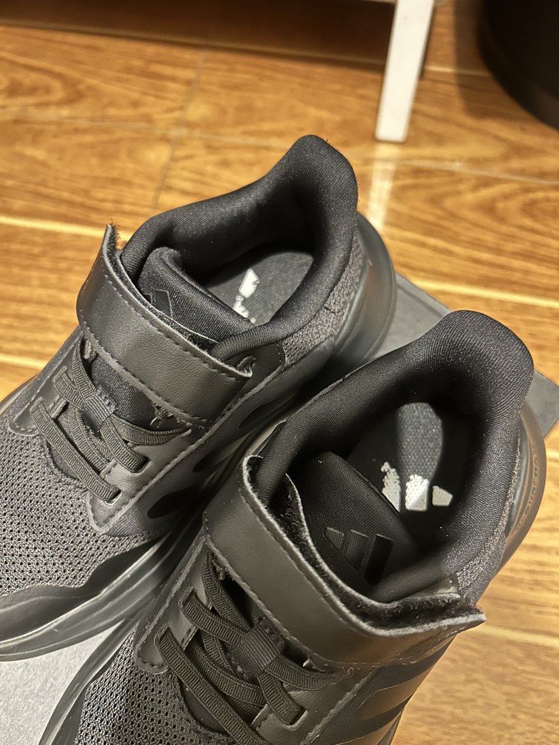 Authentic Adidas Kid’s Running Shoes (Category: Babies & Kids Fashion) located in Taytay. Submitted by june.08 (Listing ID 1469535387, Image 3). Description: Authentic Adidas running shoes for kids Size: 11.5 UK Color: black Condition: VERY GOOD! Sole is still good as new Only the Adidas logo is almost erased on the insole which is very common RFS: my son has outgrown it *Bought from Adidas flagship store last April 22, 2026 only.