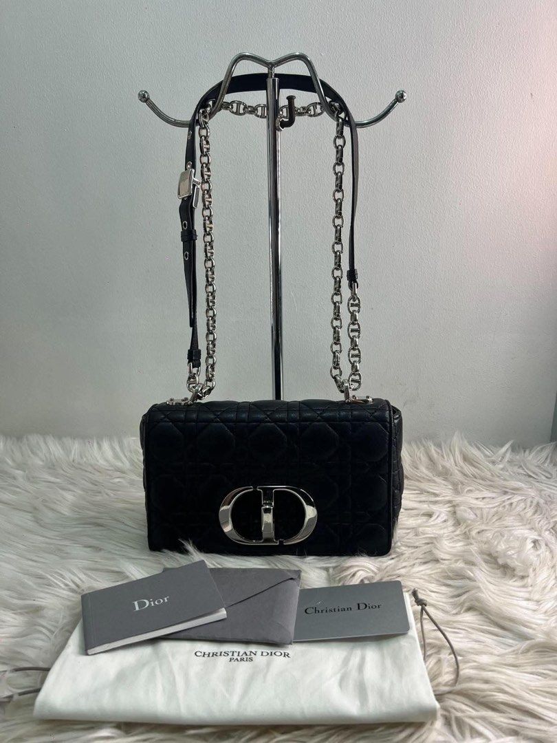 Authentic Dior Caro pm size (Category: Luxury Bags & Wallets) located in Quezon City. Submitted by jhaediah (Listing ID 1469414790, Image 1). Description: Dior Caro pm size With cards & dustbag Lalamove Ready.